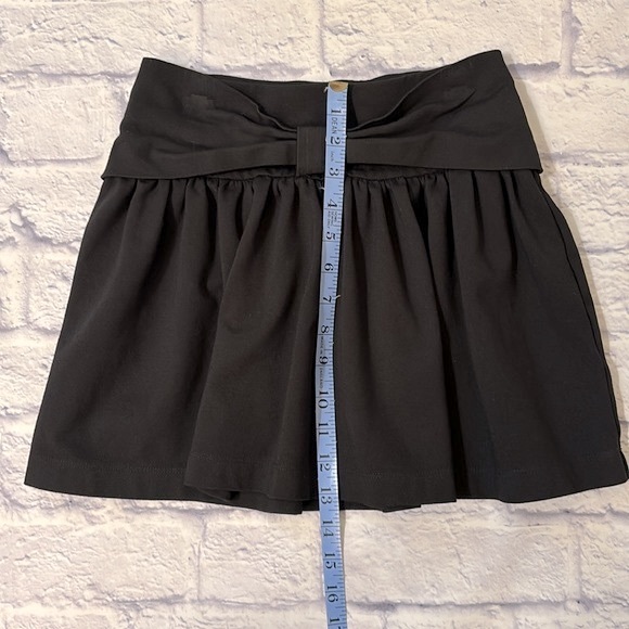 Kate Spade Kammy Skirt Bow Detail Black Stretchy Knit Pull-On Girls Size Medium - Picture 9 of 10